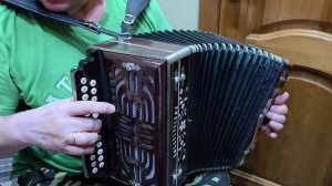 8ми планка! Любительская гармонь после ремонта реставрации и настройки Пример звучания у мастера 3 а