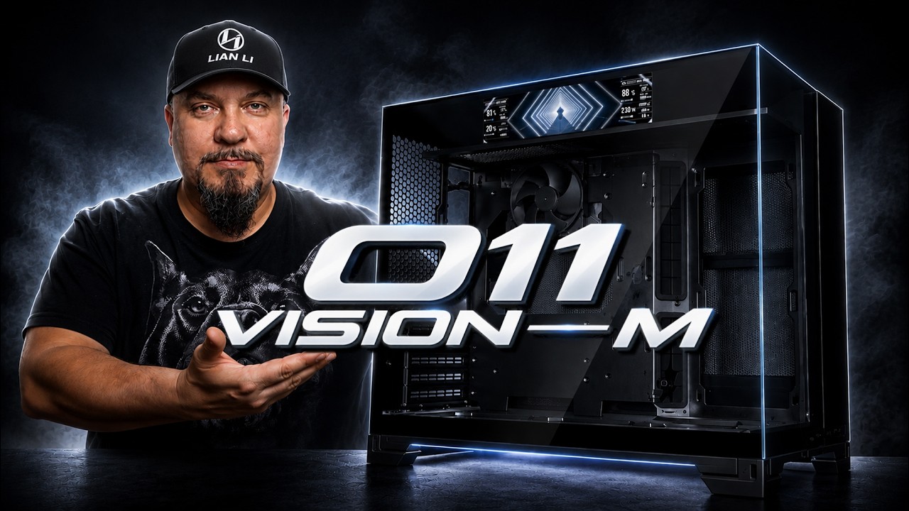 Lian Li O11 Vision M + 9.2″ LCD Kit — Распаковка и Полный Обзор