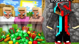 Я ТАЙНО ПОМОГ ЖИТЕЛЯМ В МАЙНКРАФТ | Компот Minecraft