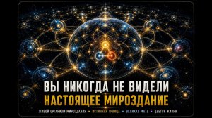 15. КАК УСТРОЕНО МИРОЗДАНИЕ. Живой организм • Истинная Троица • Великая Мать. | Путь к истоку