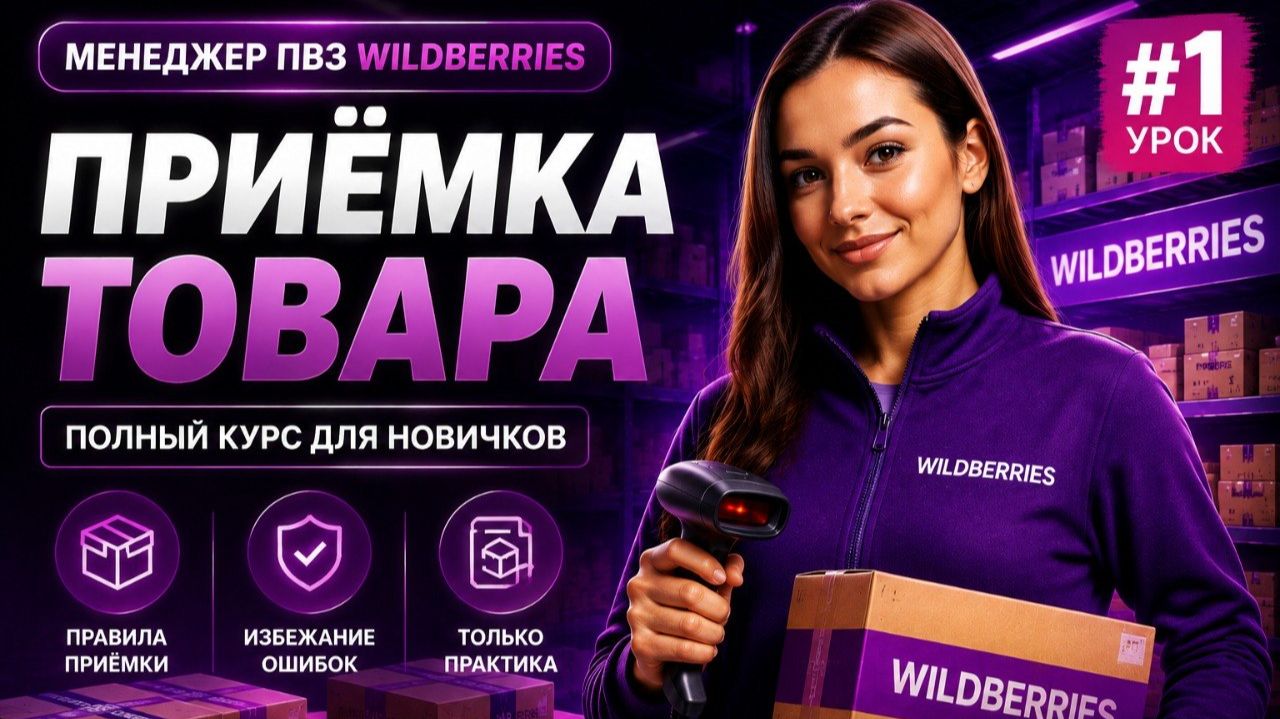 Приёмка товара в ПВЗ Wildberries.Урок 1