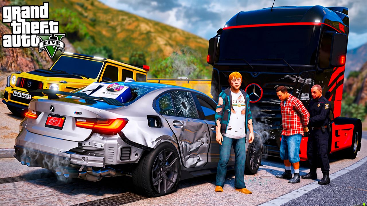 МОЙ СЫН ОТДАЛ СВОЮ BMW M3 РЫЖЕМУ ИЗ-ЗА PS 5 PRO И GTA 6! РЫЖИЙ ПОПАЛ В ДТП! РЕАЛЬНАЯ ЖИЗНЬ ГТА 5