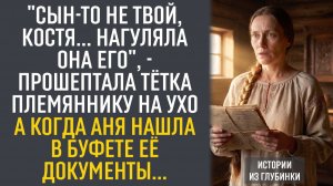 «Сын-то не твой, Костя... Нагуляла она его», - прошептала тётка племяннику на ухо. А когда Аня...