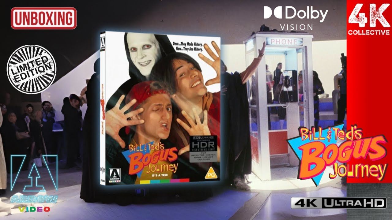 Bill And Ted's Bogus Journey Arrow Video 4K UltraHD Blu-Ray Limited Edition Unboxing