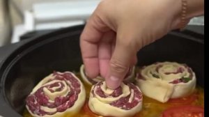 Штрули с мясным фарщем