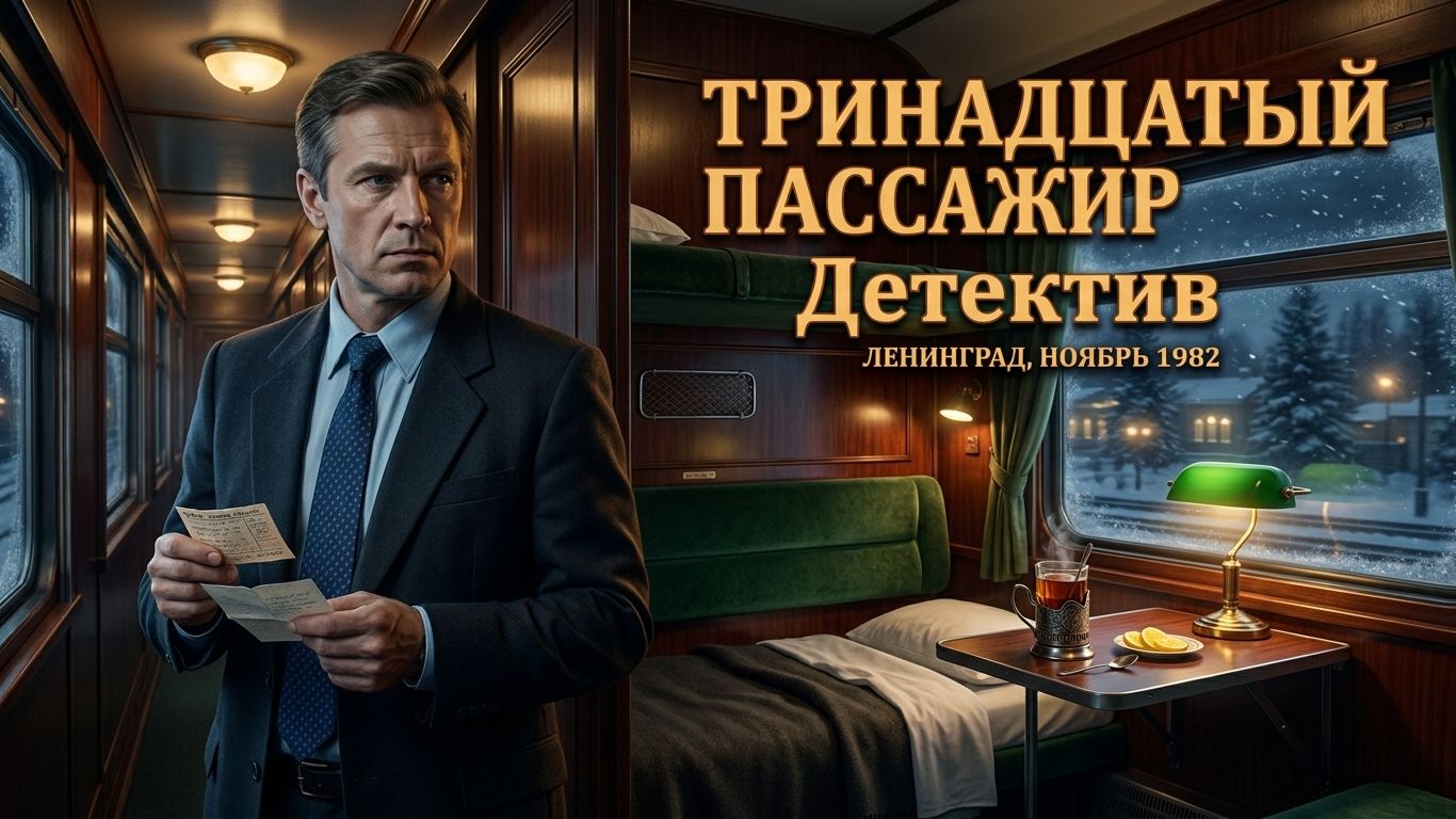 ТРИНАДЦАТЫЙ ПАССАЖИР _ Детектив. Ленинград, 1982 год.
