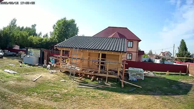 Баня с террасой Э-648 Timelapse