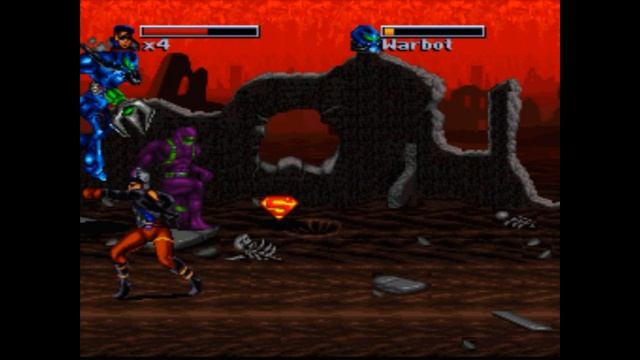 Super Nintendo (Snes) 16-bit  Death And Return Of Superman Level 6 The Metropolis Kid Прохождение