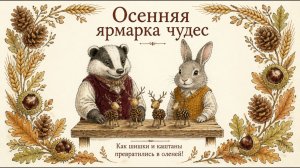Осенняя ярмарка чудес. Как шишки и каштаны превратились в оленей!