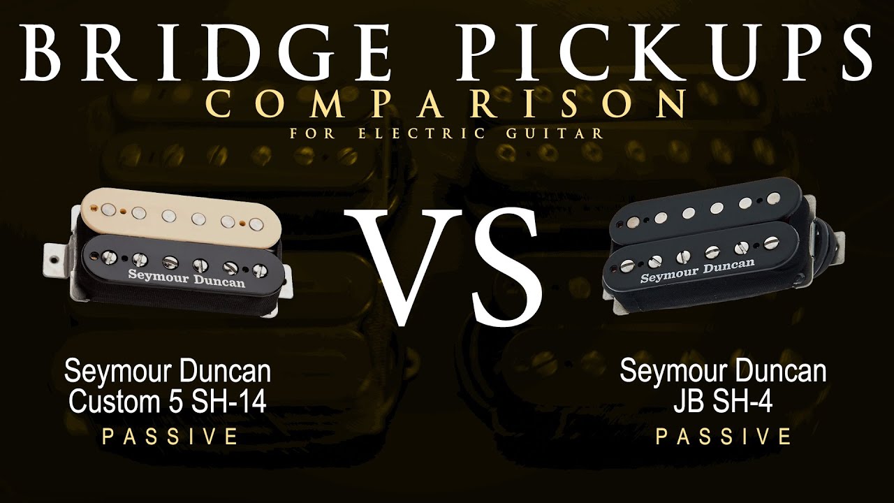 Seymour Duncan CUSTOM 5 SH-14 Vs JB SH-4 - Bridge Guitar Pickup Comparison Tone Demo