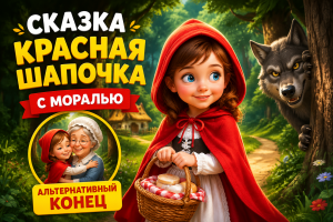 Красная Шапочка: сказка с моралью для детей