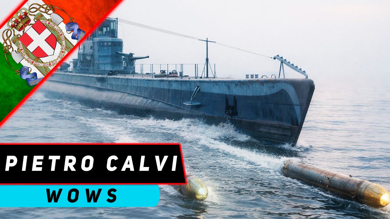 ПОДЛОДКА PIETRO CALVI! СТАЛЬНАЯ АКУЛА РЕДЖА МАРИНА! WORLD OF WARSHIPS
