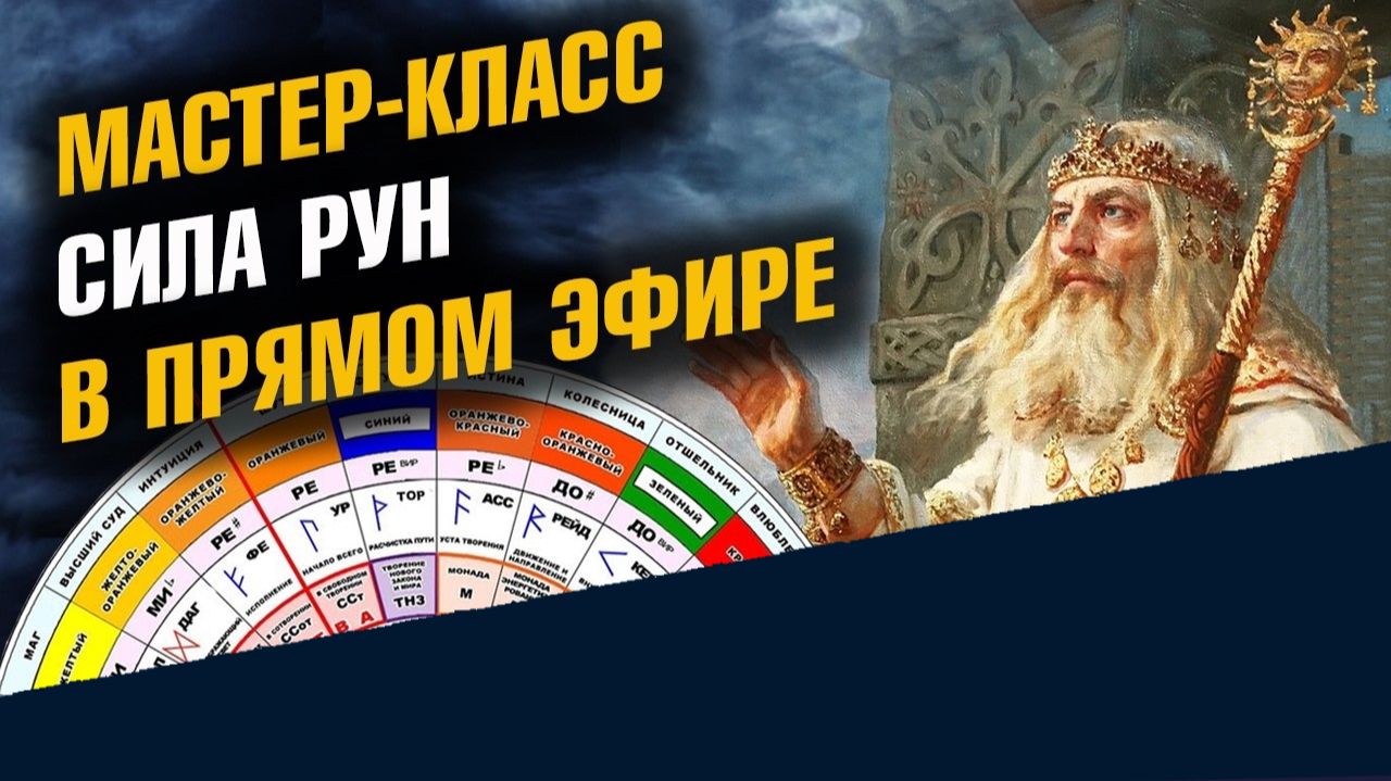 Мастер-класс по Рунам СИЛА РУН В ПРЯМОМ ЭФИРЕ