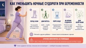 Как уменьшить ночные судороги во время беременности ?