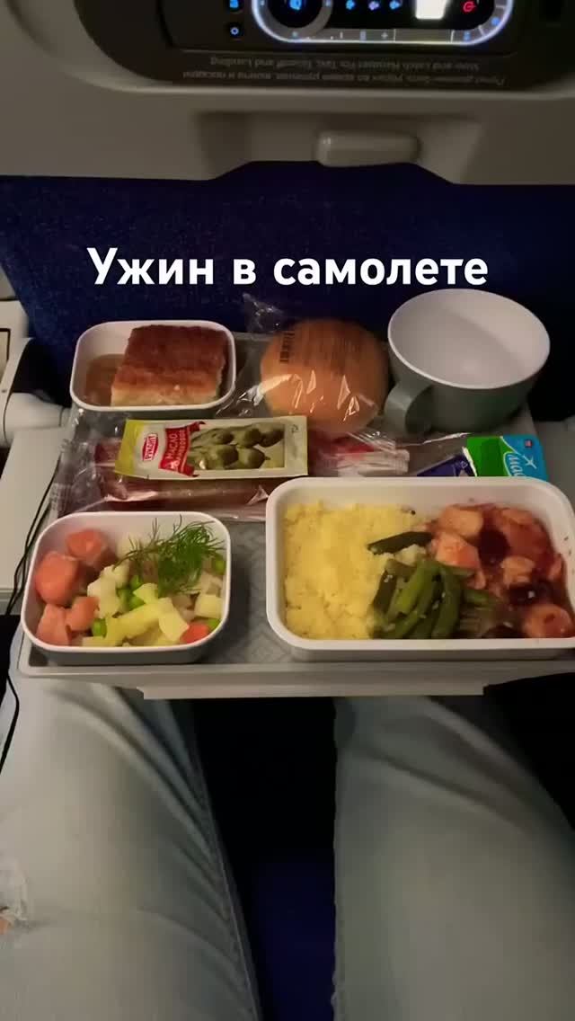 Ужин в самолете ✈️