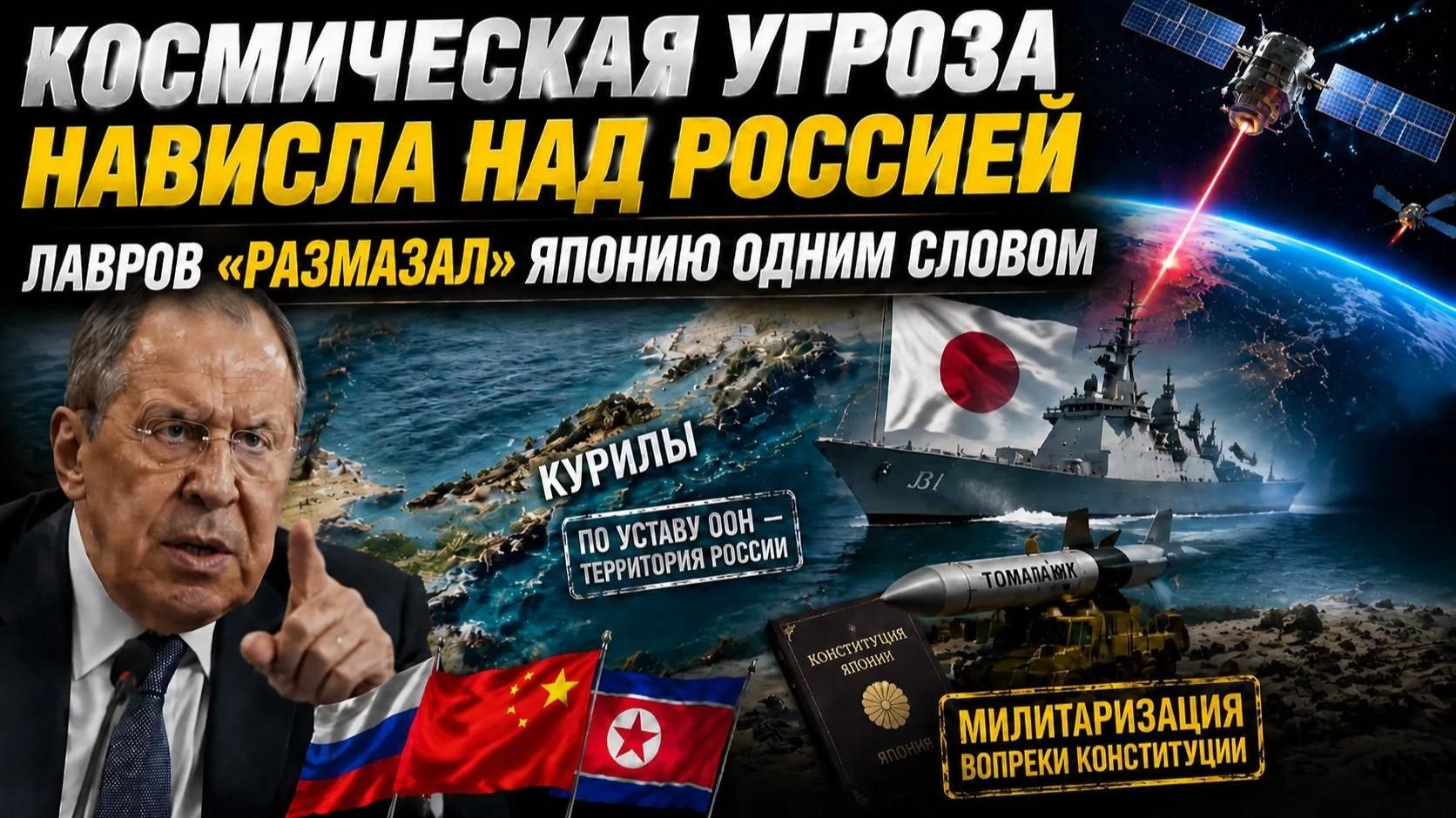 Ядерное оружие в космосе – новый вызов для РФ! Лавров одной бумажкой «уничтожил» Японию!