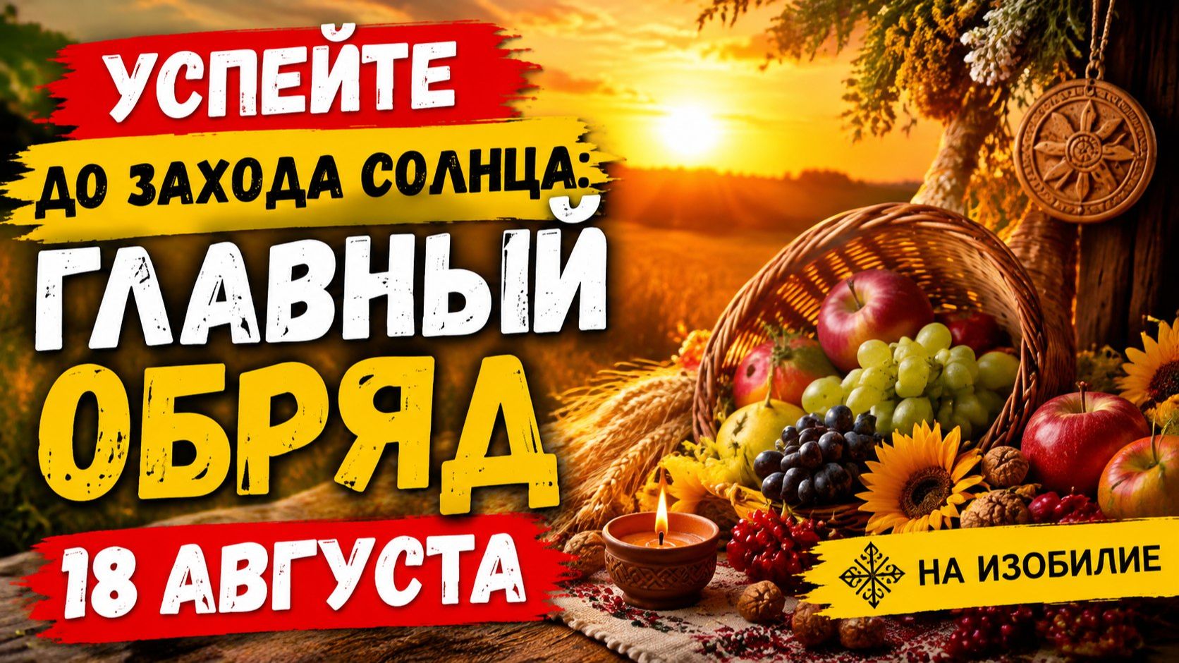 Успейте до захода солнца 18 августа.