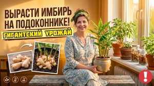 Как Вырастить ИМБИРЬ В Горшке и собрать ГИГАНТСКИЙ Урожай