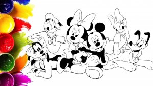 Рисуем Микки Мауса и его друзей! 🐭✨ | Раскраска(Disney)