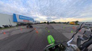 one lap on the gymkhana