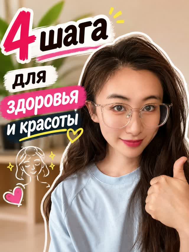 4 шага для здоровья и красоты