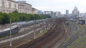 Вид с моста на Киевский вокзал под стук колес: 2 часа ритмичного успокоения