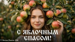 С Яблочным Спасом! Красивая музыкальная открытка с праздником 19 августа