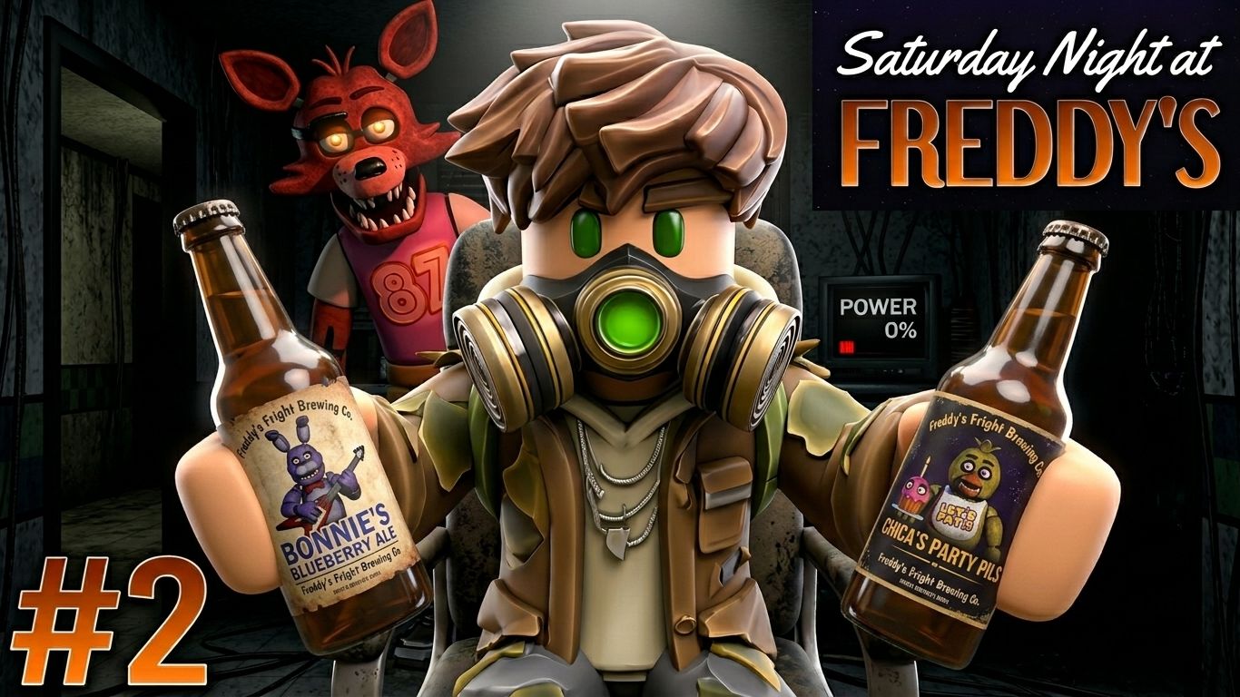 Прошёл вторую ночь во FNAF Saturday Night At Freddys.