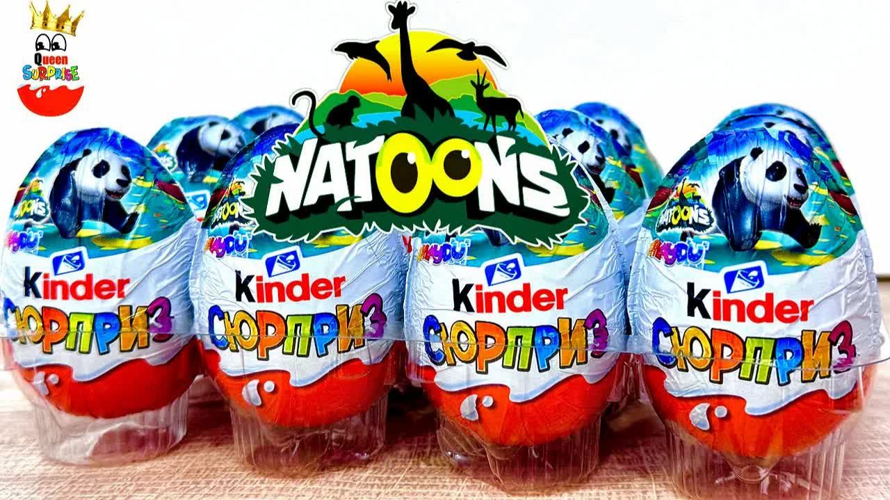 KINDER SURPRISE NATOONS 2! Собрали всех Животных ! Surprise Unboxing