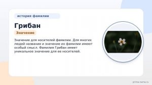 От истории до склонения: узнайте все о происхождении и значении фамилии Грибан