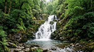 водопад. шум водопада. для сна. релакс. обои