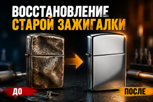 Восстановление старой помятой зажигалки