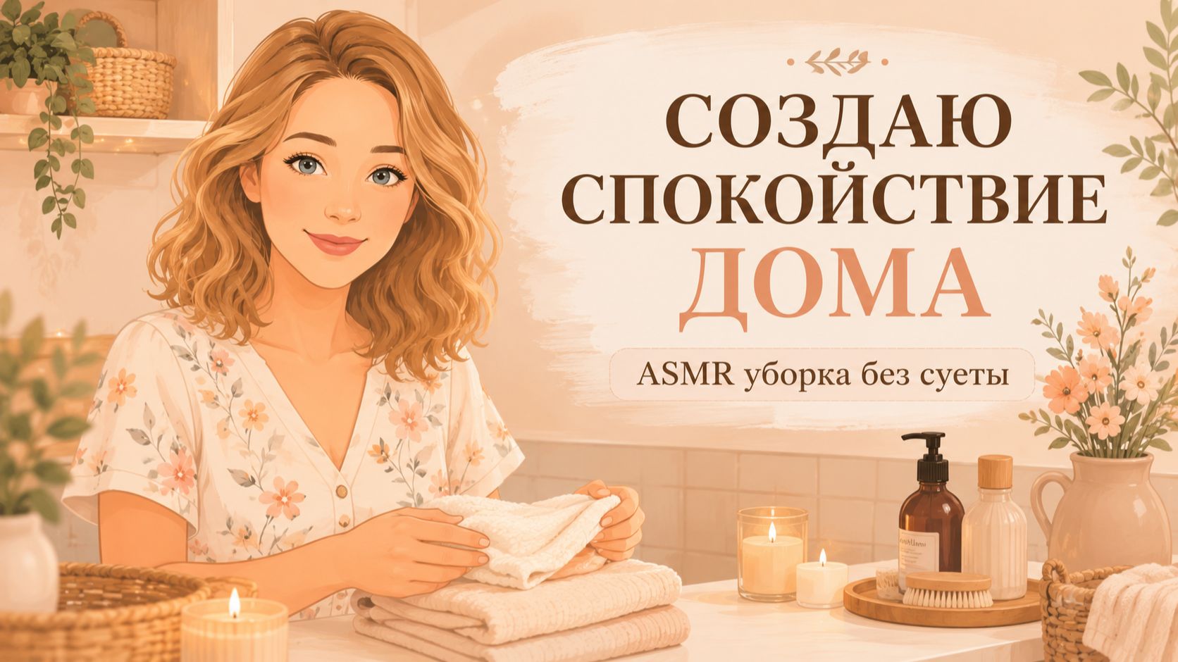 Как я создаю спокойствие дома | ASMR уборка без суеты