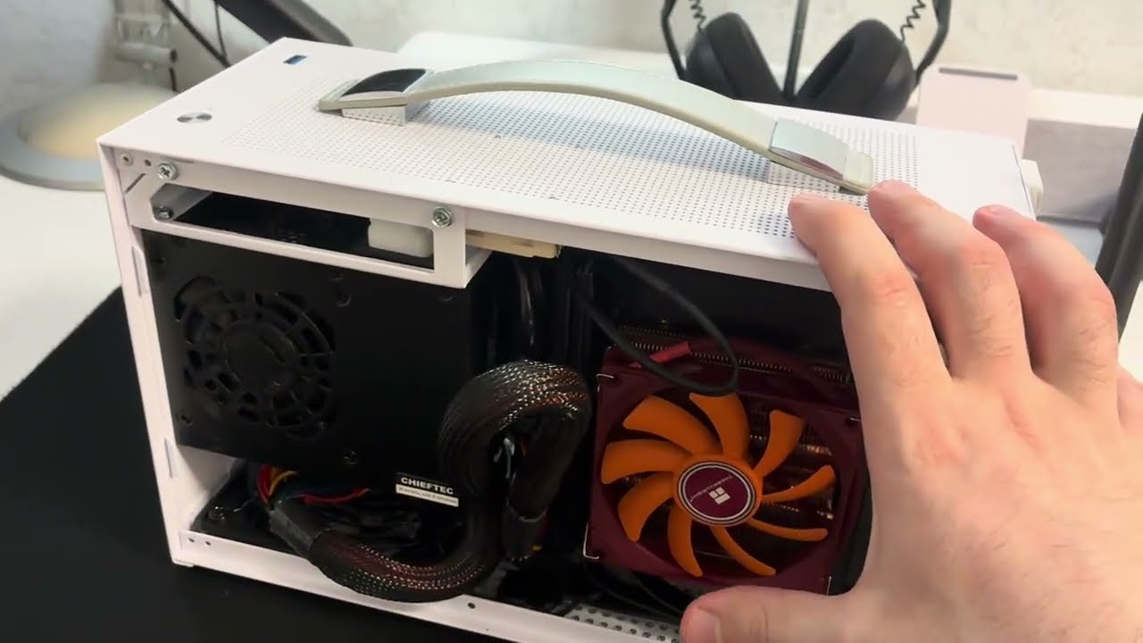 Обзор на  Mini-ITX корпус PCCOOLER CPS I100G Pro Mesh White. Компоненты сборки в описании.
