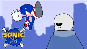 Sonic VS sans. [STICK NODES]