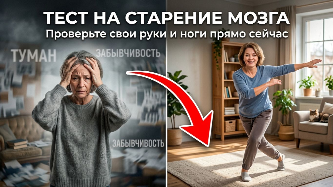 Сможете повторить это движение? Тест на старение мозга, который проваливают после 55 лет