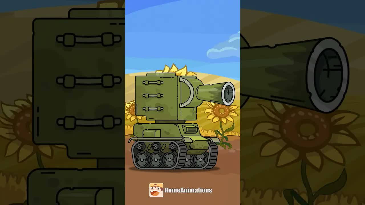 Боевой ускоритель ! #homeanimations #cartoon #animation #мультик #tank