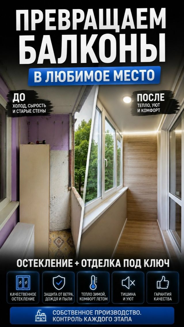 Балкон «под ключ»! #shorts