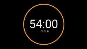 54 Minute Countdown Timer with Alarm / iPhone Timer Style