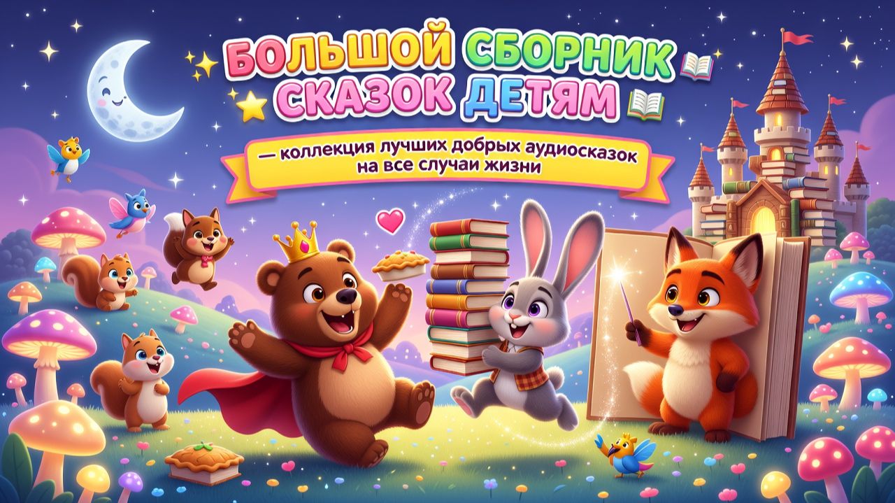 📚🌟✨ Большой сборник сказок детям — коллекция лучших добрых аудиосказок на все случаи жизни 🌙💖
