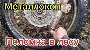 Металлокоп. Вылетело колесо на трицикле в лесу. Немного о работе с картами. Выезд 19. #113
