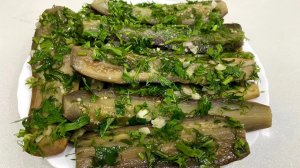 Очень вкусные МАРИНОВАННЫЕ БАКЛАЖАНЫ КАК ГРИБЫ — простой рецепт закуски с чесноком и свежей зеленью