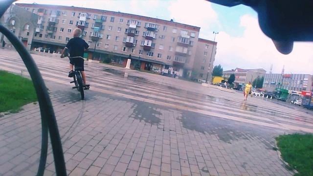 вечерняя вело прогулка после дождя