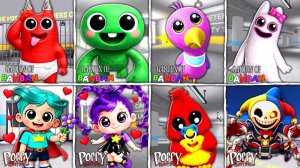 Самые милые персонажи Poppy Playtime (1–5) против Garten of Banban (0–9)!