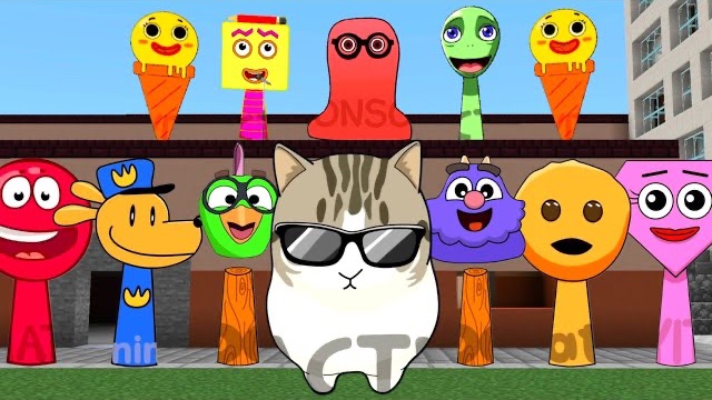 🐱СПРУНКИ OC Dam Dam Didi Didi Cat — Фаза 2 добавлена в Minecraft PE 😳🔥