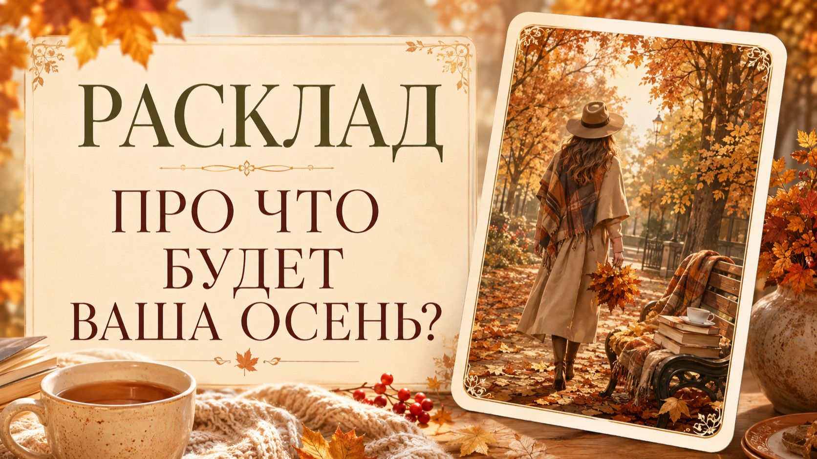 🍂О чем ваша осень? Главный фокус осени, задачи - отвечает Ленорман.