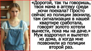 А твоя мама точно в аптеку ушла? Просто в нашей квартире сигнализация сработала. Истории из жизни.