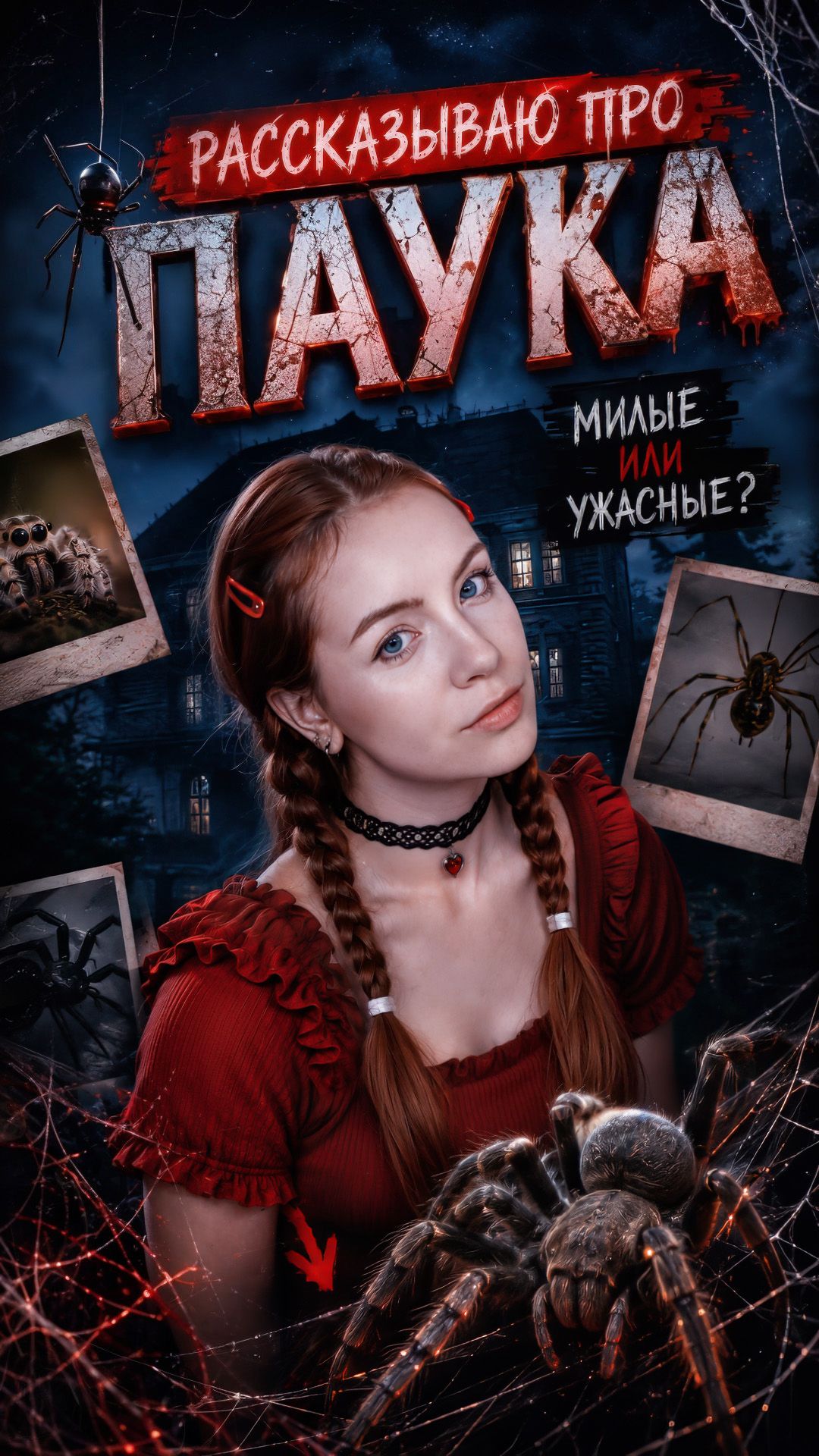 В ДОМЕ ЖУТЬ, А Я... РАССКАЗЫВАЮ ПРО ПАУКА 😭🕷️