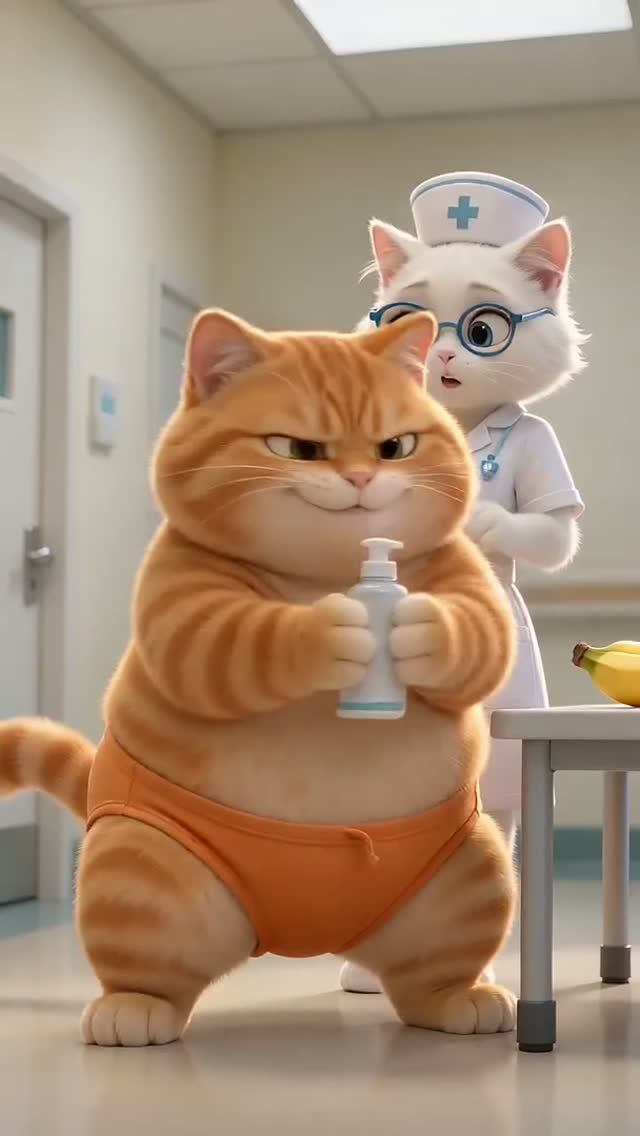 Кошачья Клиника #11 😱 Рыжий кот украл секретную сыворотку роста! 😂 Банан лопнул!