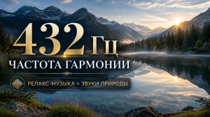 432 Гц • Частота гармонии 🌿 Расслабляющая музыка + звуки природы | Сон, релакс, медитация